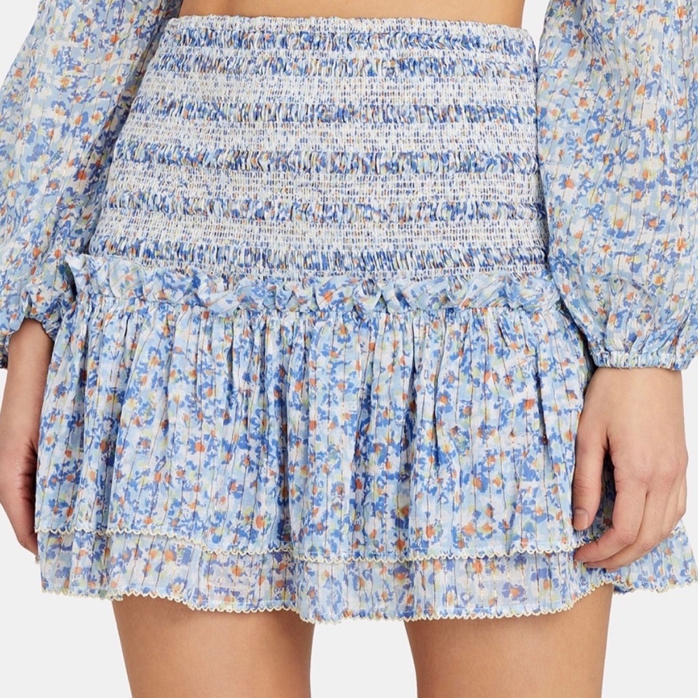 Poupette st Barth triny smocked mini skirt